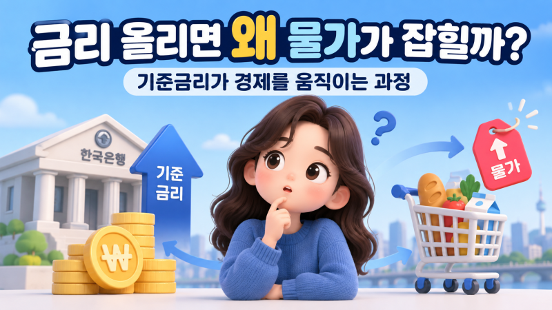 기준금리 인상 인하하면 무슨 일이 생길까? 경제 초보자를 위한 설명