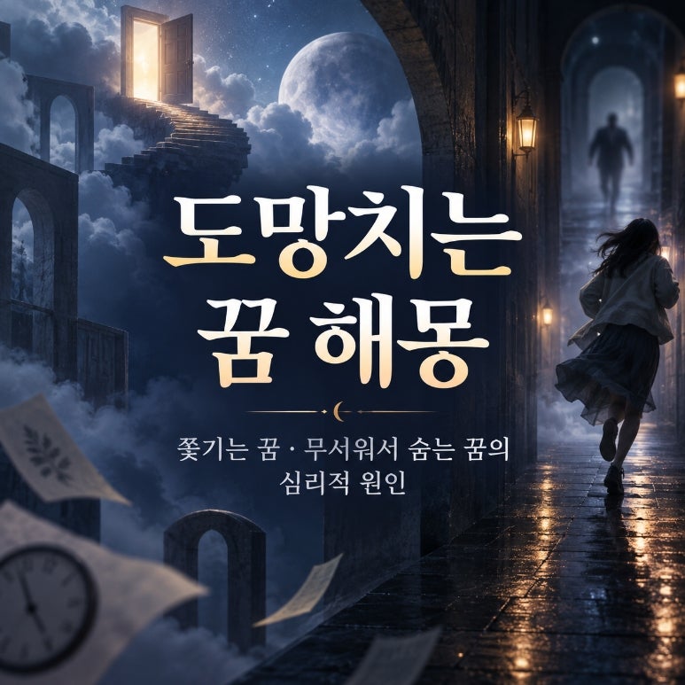 도망치는 꿈 해몽, 쫓기는 꿈·무서워서 숨는 꿈은 왜 꿀까?