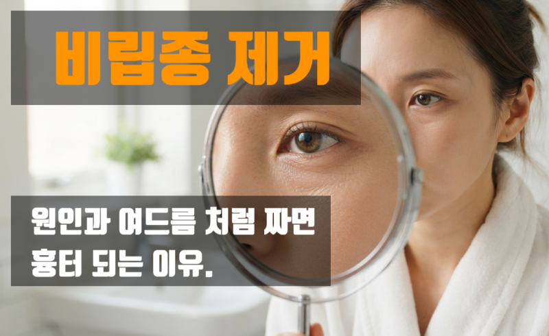 비립종 제거, 원인과 여드름 처럼 짜면 흉터 되는 이유.