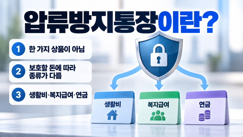 압류방지통장 개설 조건은? | 만드는 법·한도·은행 총정리