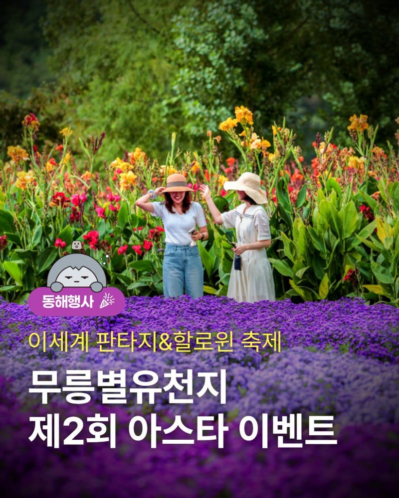 [동해 가을 축제] 2026 무릉별유천지 제2회 아스타 이벤트 이세계 판타지 할로윈 속으로! (일....