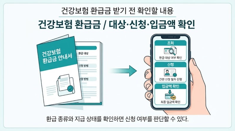 건강보험 본인부담상한액 환급금 조회·신청｜체납액 공제로 달라지는 입금액