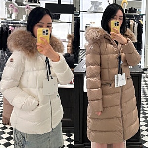 신세계 여주 아울렛 몽클레어 보에드 숏패딩 vs 롱패딩 베이지 화이트 후기