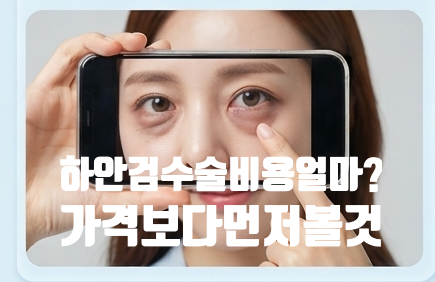 하안검수술비용, 상안검 알아보다 눈 밑까지 궁금해졌어요