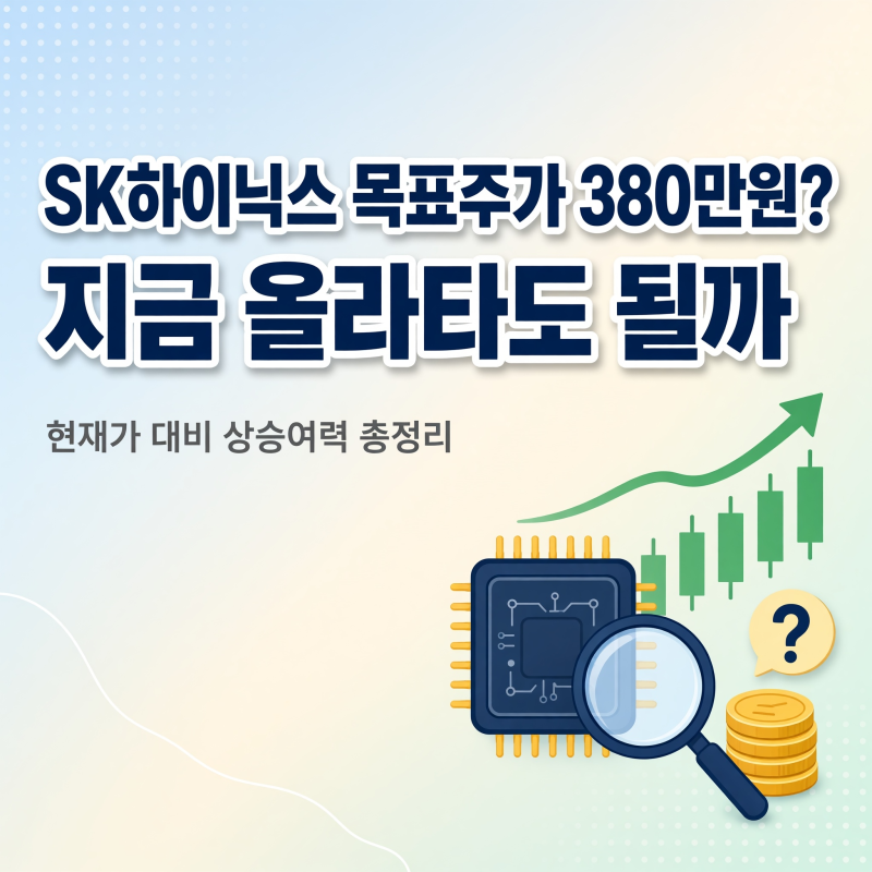 SK하이닉스 목표주가 380만원? 현재가 대비 상승여력 총정리