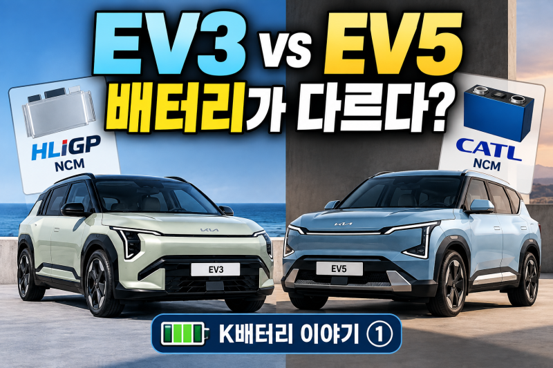 EV3는 한국 배터리, EV5는 중국 CATL? 같은 81.4kWh인데 왜 주행거리가 다를까 | K배터리 이야기 ①