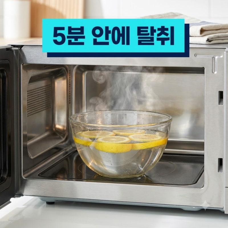 매일 행주로 닦다가 전자레인지 음식물 냄새 제거 바꾼 이유