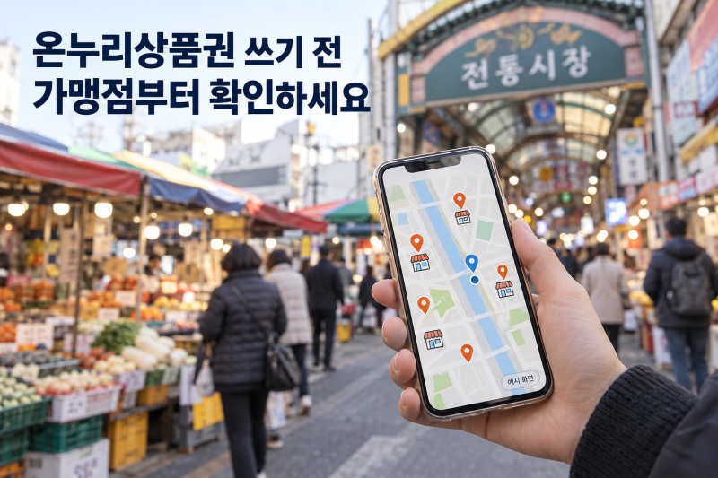 디지털 온누리상품권 사용처 찾는 방법, 카드·QR 결제까지 정리