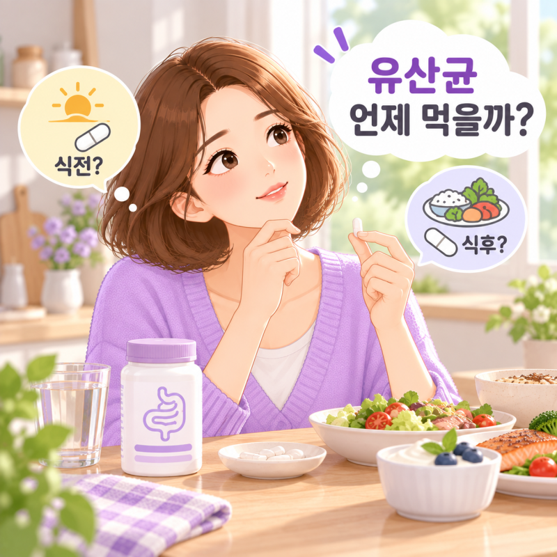 유산균은 식전·식후 언제 먹을까? 공복 복용과 식후 복용 차이