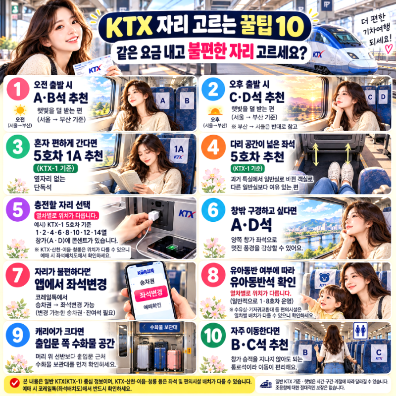 형아의 정보 : KTX꿀팁 TOP10
