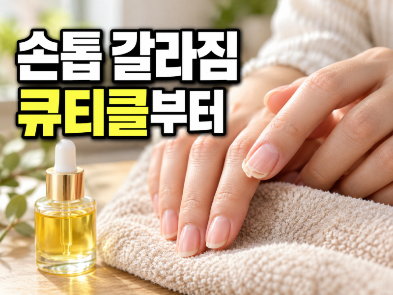 손톱 갈라짐, 집에서 큐티클 관리부터 바꿔봐요