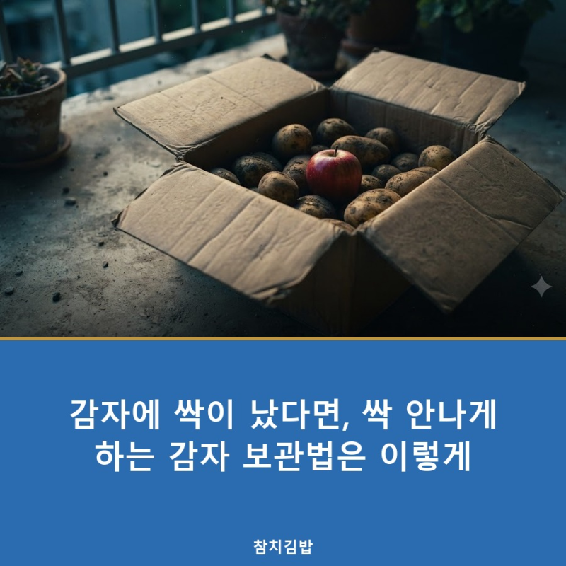 감자에 싹이 났다면, 싹 안나게 하는 감자 보관법은 이렇게