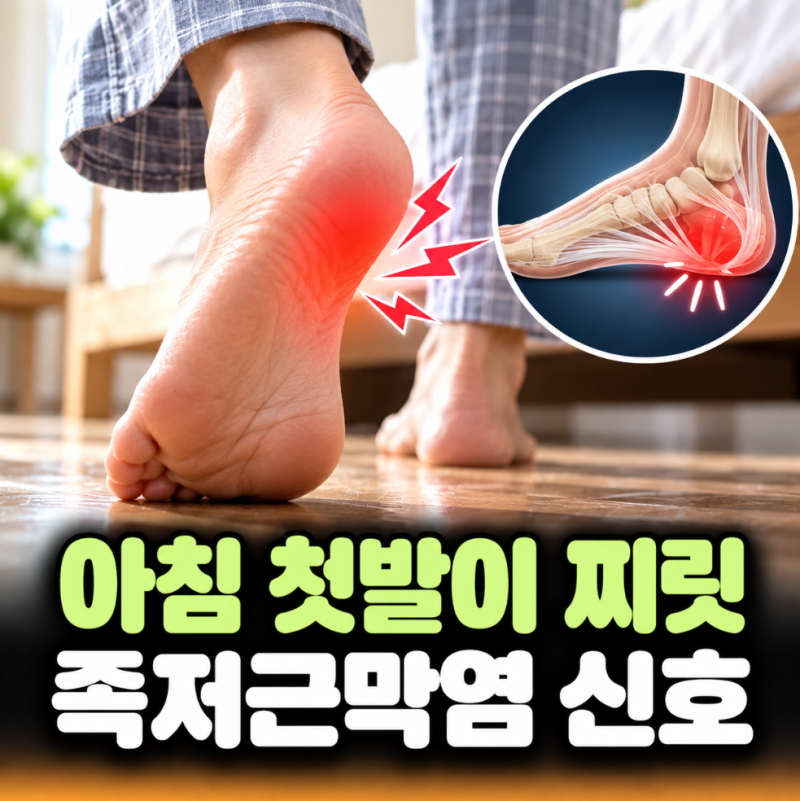 “아침에 일어나 첫발 디딜 때 발뒤꿈치가 찌릿…” 조금 걸으면 괜찮아지는데 왜 그럴까요?