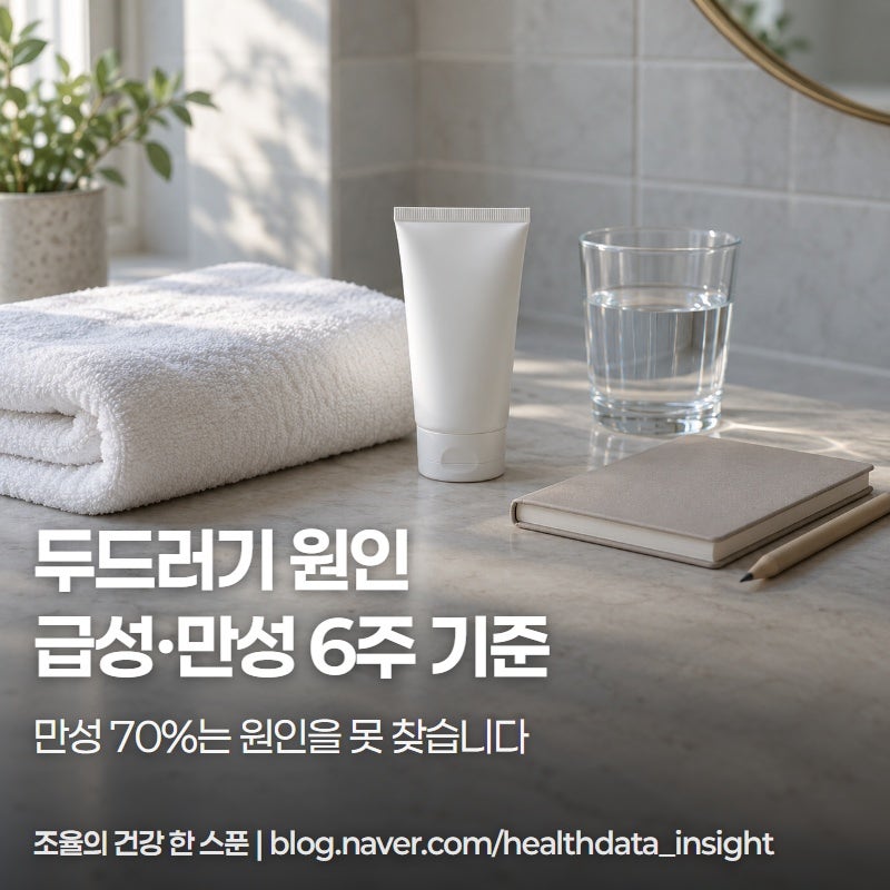 두드러기 원인, 6주 넘으면 음식만 문제 있는게 아닙니다