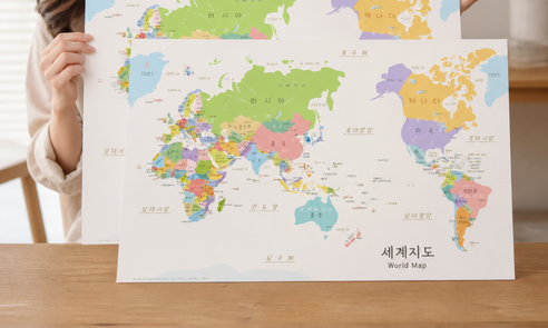 세계지도 속 그린란드 실제크기 보고 깜짝, 고화질 백지도까지 총정리
