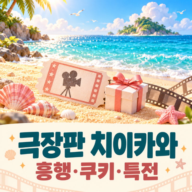 극장판 치이카와 쿠키 영상 있나요?｜특전 재고 확인법·팝콘통·흥행 성적