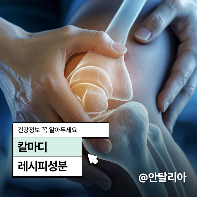 칼마디 한 끼 레시피와 성분의 역할