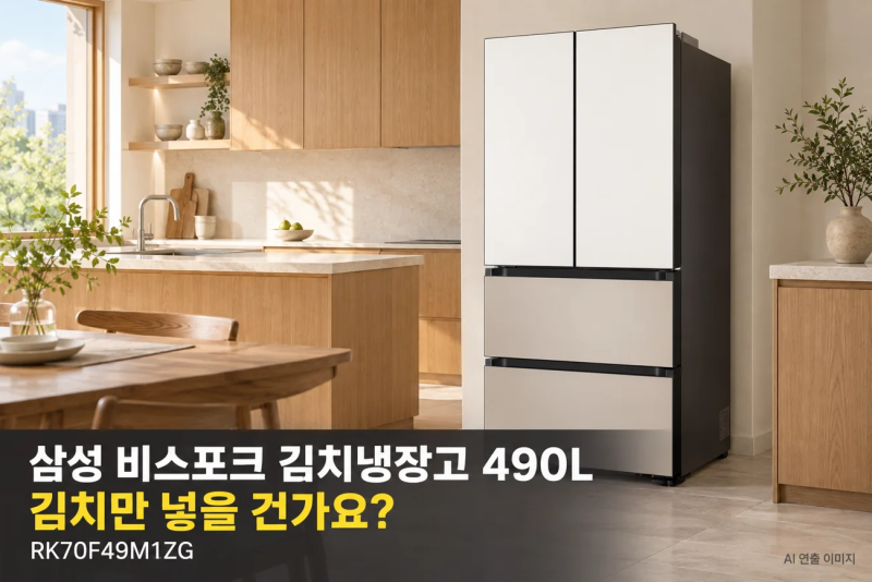 삼성 비스포크 김치냉장고 4도어 490L RK70F49M1ZG, 가격부터 활용법까지
