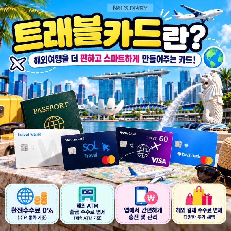 트래블 카드 비교 2026ver.｜트래블월렛·트래블로그·SOL트래블·토스뱅크 해외여행 카드 추천