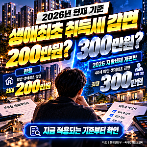 생애최초 취득세 감면 신청｜12억 이하 최대 200만원, 40세 미만 300만원은 지금 적용될까?