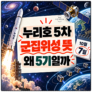 누리호 5차 발사 10월 7일 군집위성 뜻과 네온샛 5기 임무는?