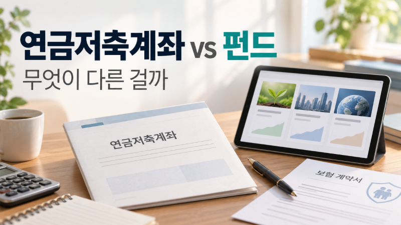 연금저축계좌와 연금저축펀드는 뭐가 다를까, 가입 전 확인할 조건