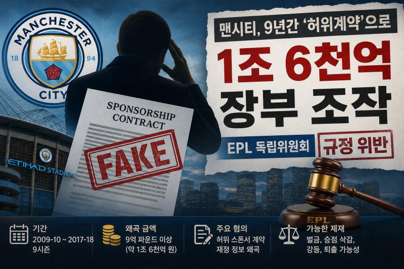 “우승 많이 했던 맨시티, 지금 축구계가 난리 난 이유”