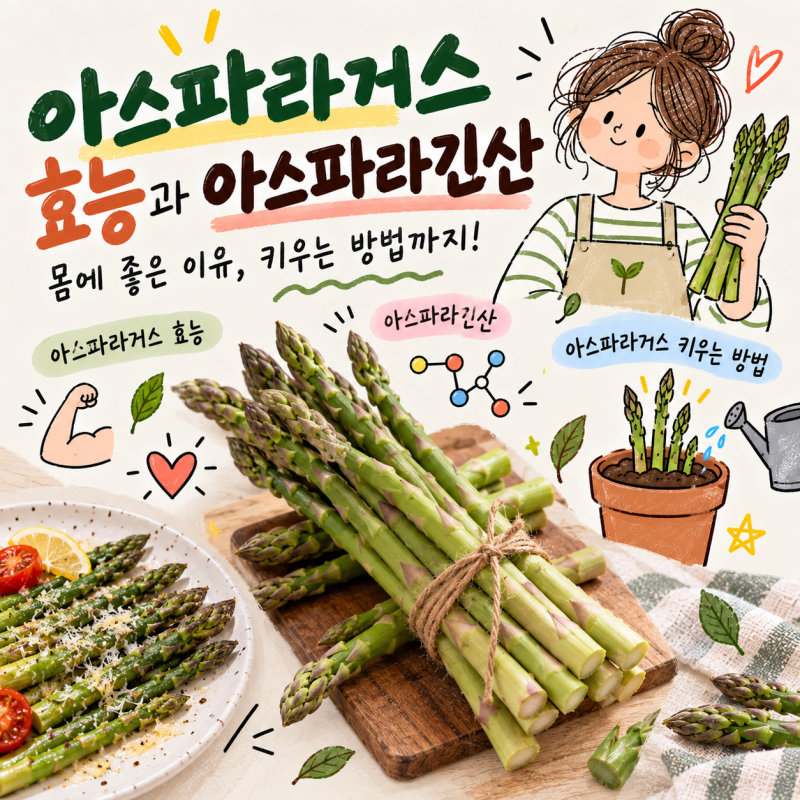 아스파라거스 효능 아스파라긴산 몸에 좋은 이유, 아스파라거스 키우는 방법