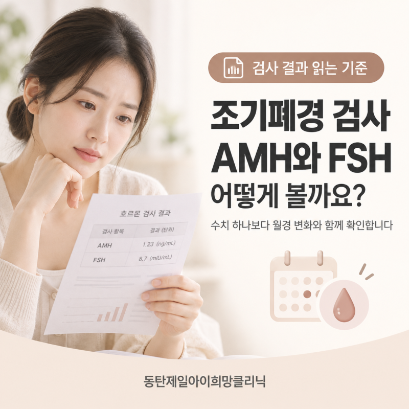 조기폐경 검사, 30대 생리불순이면 어떤 수치부터 확인할까요?