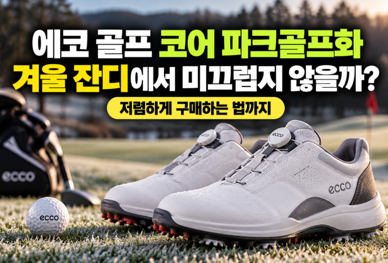에코 골프 코어 파크골프화 추천 겨울 잔디에서 미끄럽지 않을까? (+저렴하게 구매하는 법)