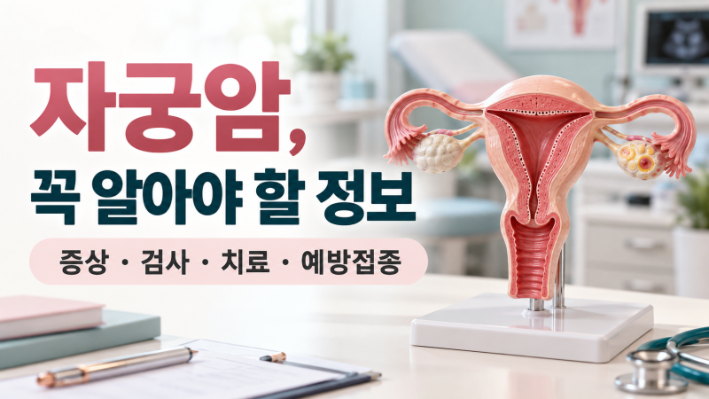 자궁암 증상부터 예방접종까지｜종류·원인·검사방법·치료·생존율 알아보기