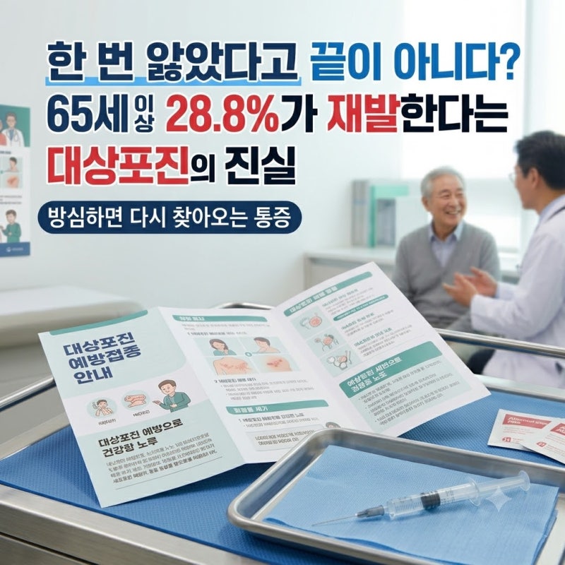 한 번 앓았다고 끝이 아니다? 65세 이상 28.8%가 재발한다는 대상포진의 진실