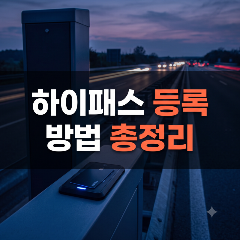 하이패스 등록방법부터 미납요금 납부까지: 선불·후불카드 및 다자녀 할인 총정리