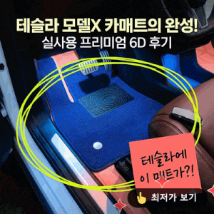 테슬라 모델X 카매트 6d 이중 바닥 프리미엄 매트 실사용 후기