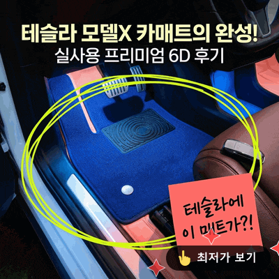 테슬라 모델X 카매트 6d 이중 바닥 프리미엄 매트 실사용 후기