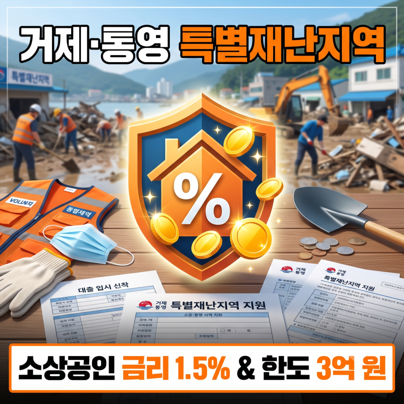 2026 호우 피해 긴급경영안정자금 : 중기부 거제 통영 재난지원 특례 : 중소기업 금리 인하 및 ....