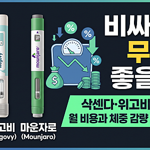 삭센다·위고비·마운자로 월 비용과 체중 감량 효율 총정리