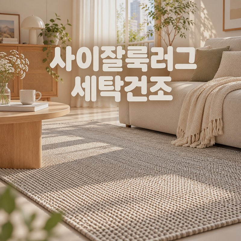 사이잘룩 러그 세탁 건조 초보도 쉽게 따라 하는 노하우