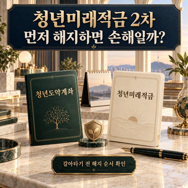 청년미래적금 2차, 청년도약계좌 먼저 해지하면 손해일까?