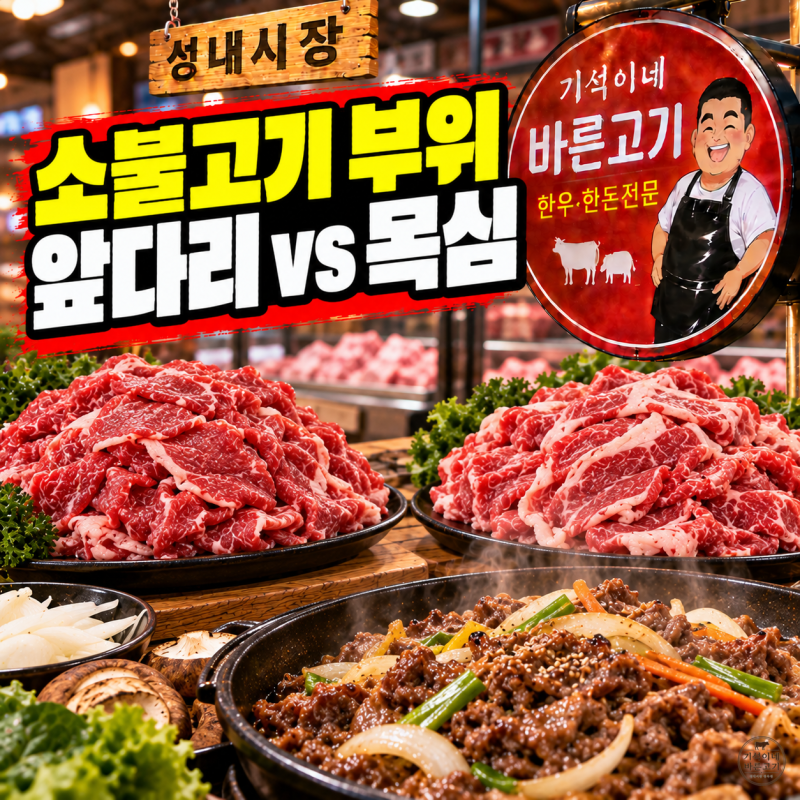 소불고기 부위, 앞다리와 목심 뭐가 더 부드러울까? 불고기용 고기 고르는 법