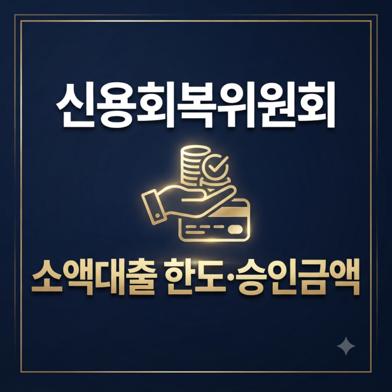 신용회복위원회 소액대출 한도 조회 전 확인할 기준 정리