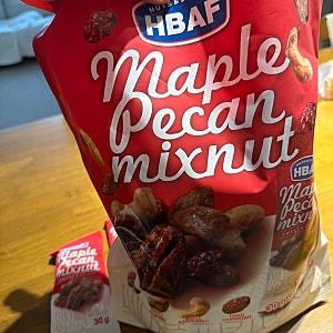 (광고)새로운 간식 찾음 ,HBAF 메이플 피칸 믹스넛