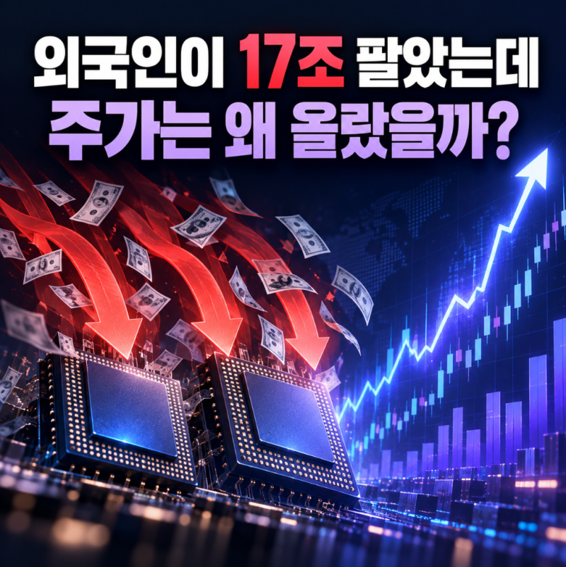 외국인이 삼성전자 SK하이닉스 17조 팔았는데 주가는 왜 올랐을까