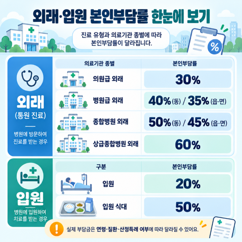 [건강보험 본인부담금 총정리] 본인부담률, 본인부담상한제, 환급금 조회·신청, 비급여, 산....