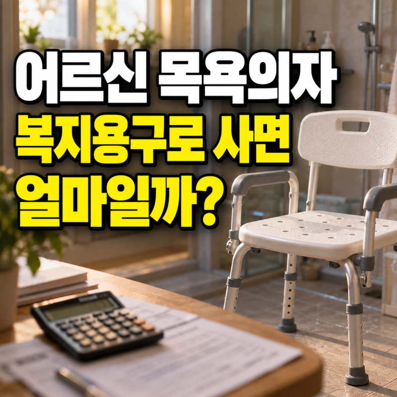 어르신 목욕의자 복지용구로 사면 얼마일까?
