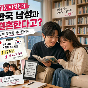 “일본 여성들이 한국 남성과 결혼한다고? 실제 통계를 찾아봤더니