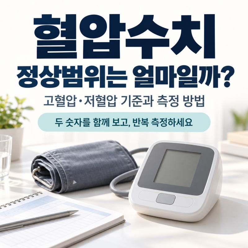 혈압수치 정상범위는? 130·140·160과 저혈압 수치 해석하기