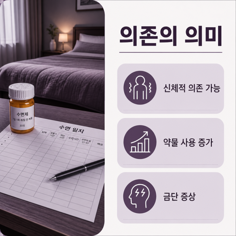 천안불면증 - 수면제를 오래 먹으면 의존성이 생길까요? 위험 신호와 감량 원칙 5가지