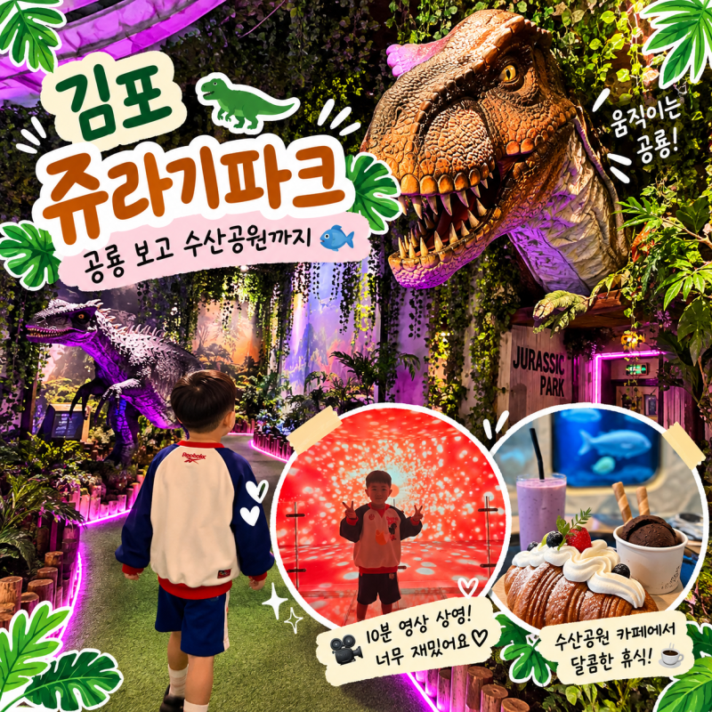 김포 쥬라기파크 아이랑 가볼만한곳 | 몬스터리움 패키지 수산공원까지