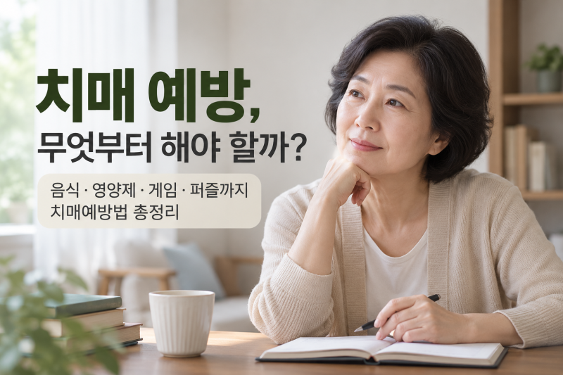 치매 예방, 무엇부터 해야 할까?｜음식·영양제·게임·퍼즐까지 치매예방법 총정리